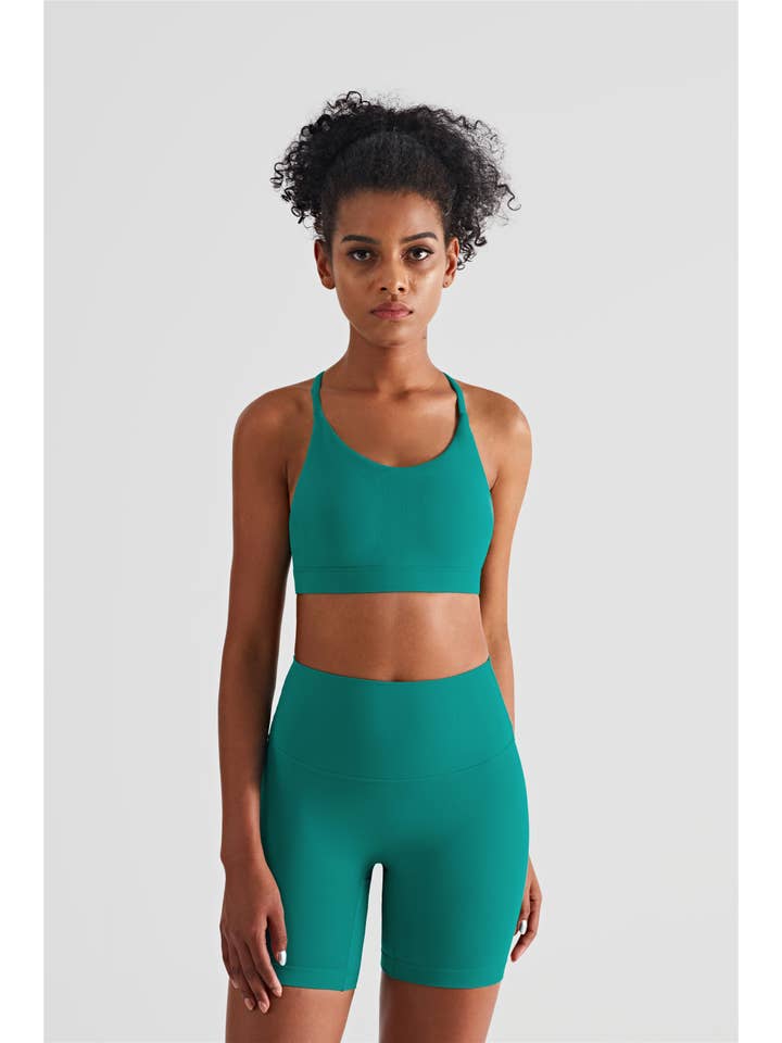 91thelabel - Wholesale Athletic Shorts - Women's - Luna High Waist Mid-Thigh Biker Short