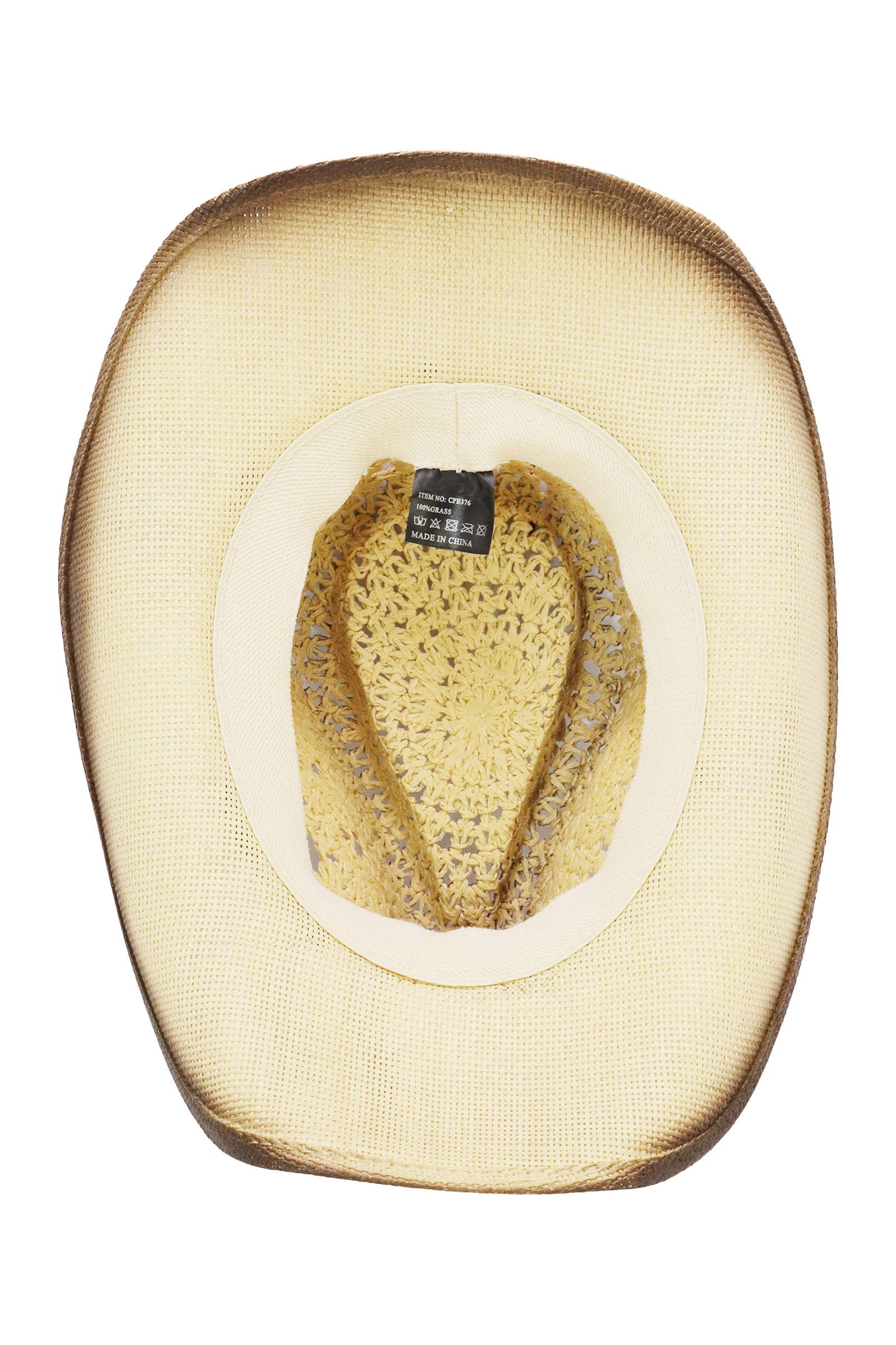 Cap Zone - Vente Chapeau de cowboy – femme - Chapeau de cowboy avec ceinture cloutée et emblème de longicorne floral6