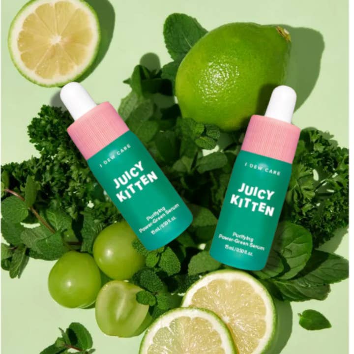 Best Beauty Group - Wholesale Facial Serum/Concentrate - I DEW CARE Juicy Kitten Purifying Power Green Serum Vegan