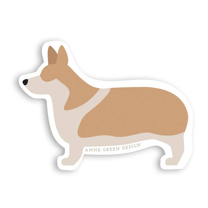 Corgi Sticker for wholesale by Anne Green Design