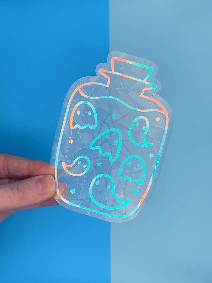 Bottle of Boos Suncatcher for wholesale by Poppodopolis