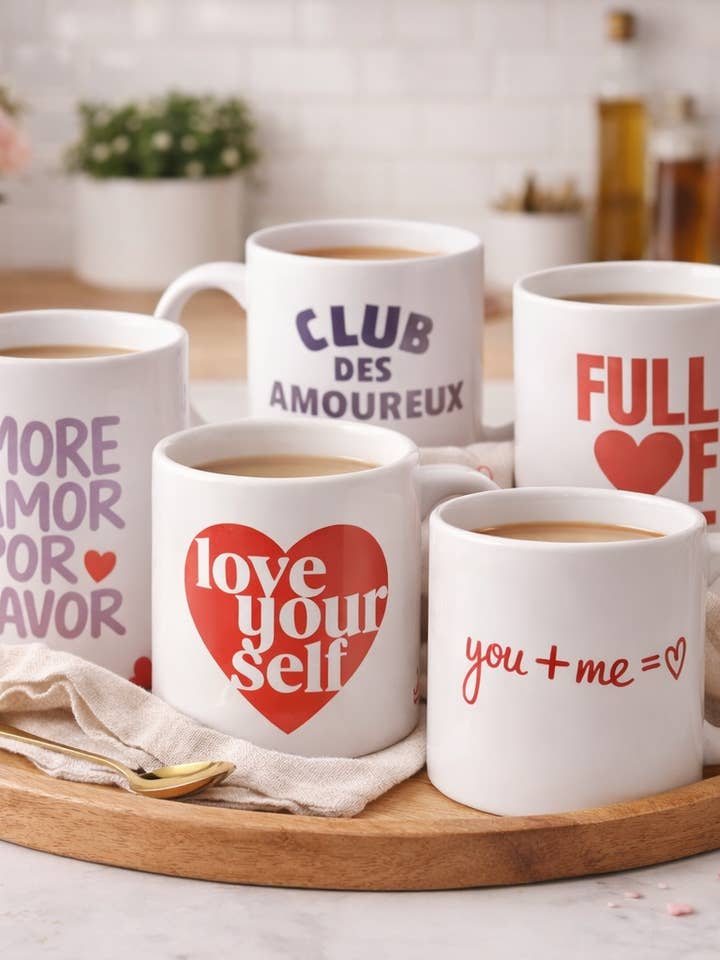 Valentine's Day MUG collection for wholesale by Toiles Chics