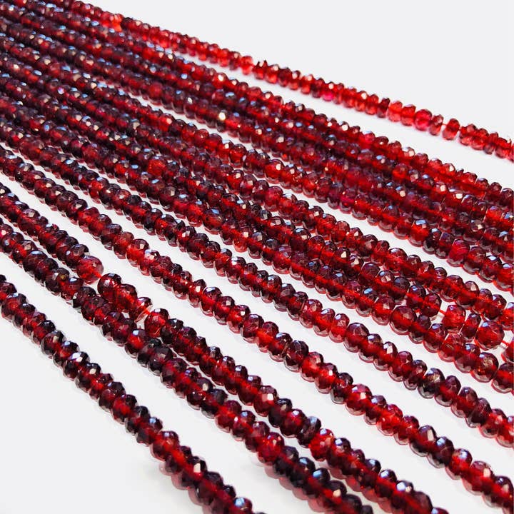 Naturlige granat Gemstone perler, ægte Mozambique granat perler, smykker forsyninger til smykker gør, engros perler, Bulk perler, 5mm-5.5mm for engroshandel hos Akstar Gems
