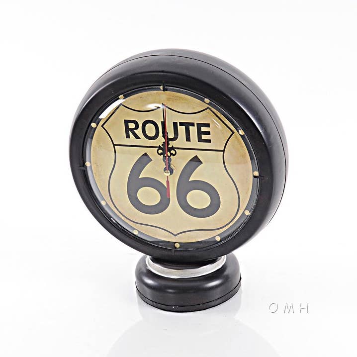 HomeRoots - Wholesale Desk Clock - Route 66 Clock