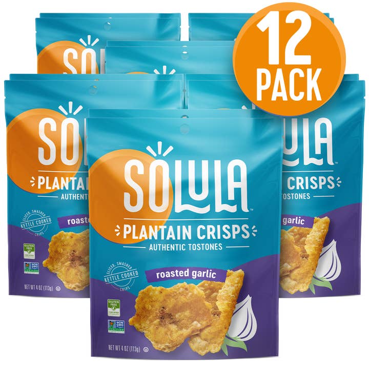 Solula - Wholesale Chips - Roasted Garlic Plantain Crisps10