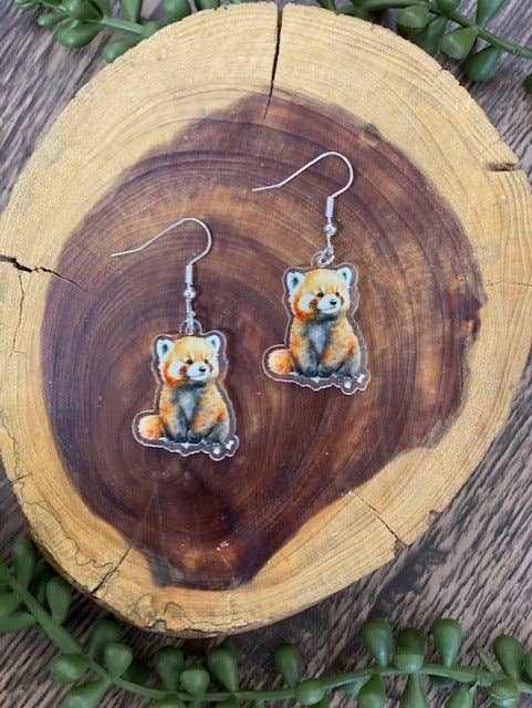 Briar layne - Wholesale Dangle Earrings - Chinese Red Panda Lover Earrings Gift Set0