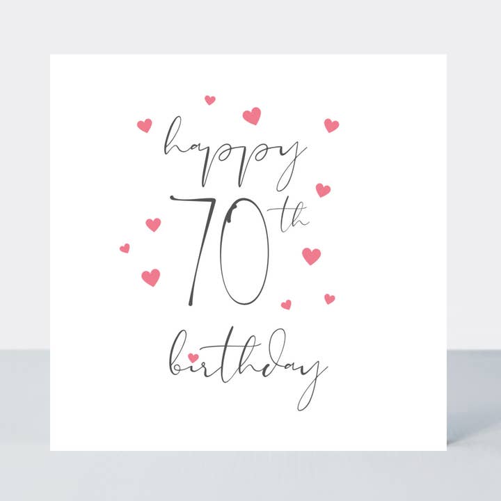 Something Simple 70th Birthday Card for wholesale by Petimo