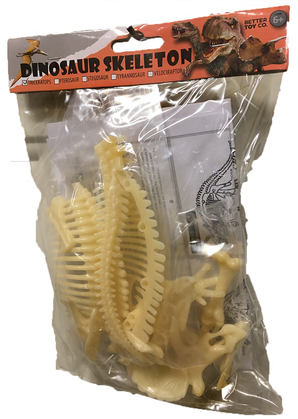 Texas Toy Distribution - Wholesale Build-a-Toy - Kids - Dinosaur Skeleton Realistic Model Assembly Peggable Kits1