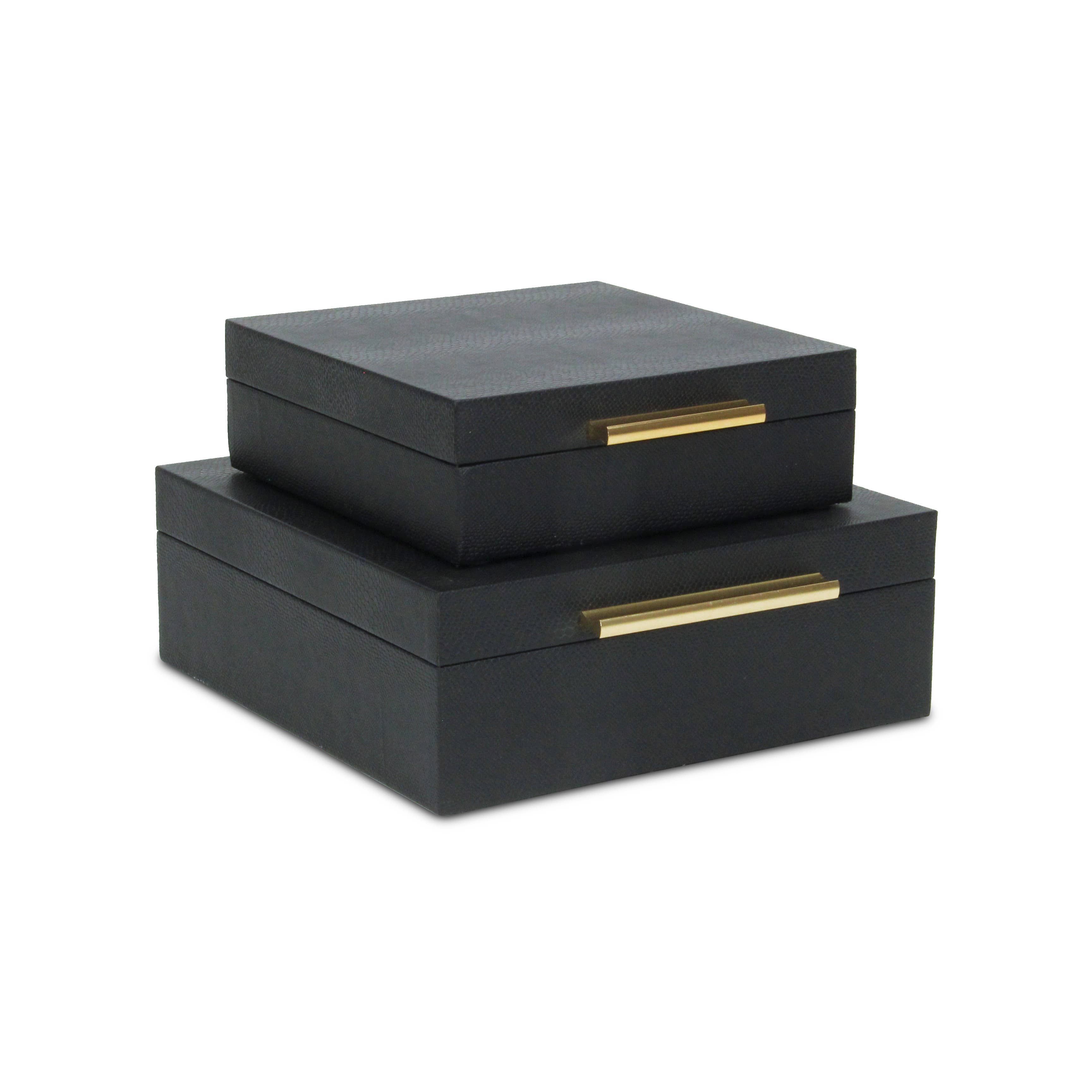 Cheungs Home Decor - Wholesale Decoratief doosje - Lusan set decoratieve vierkante dozen63