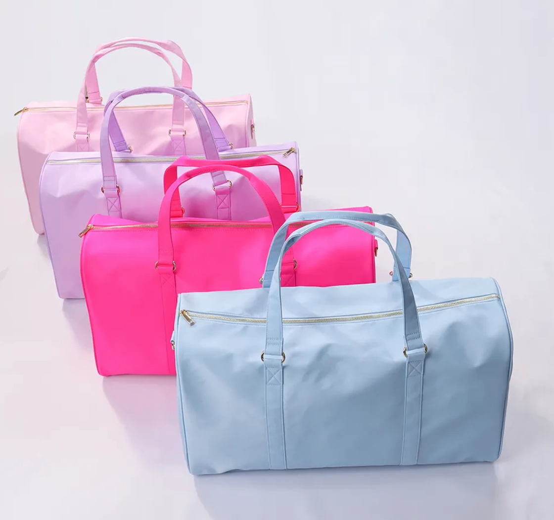 The Loki Shop - Wholesale Weekender Bag - Women's - Nylon Duffle Bag Nylon Weekender Bag With Adjustable Strap12