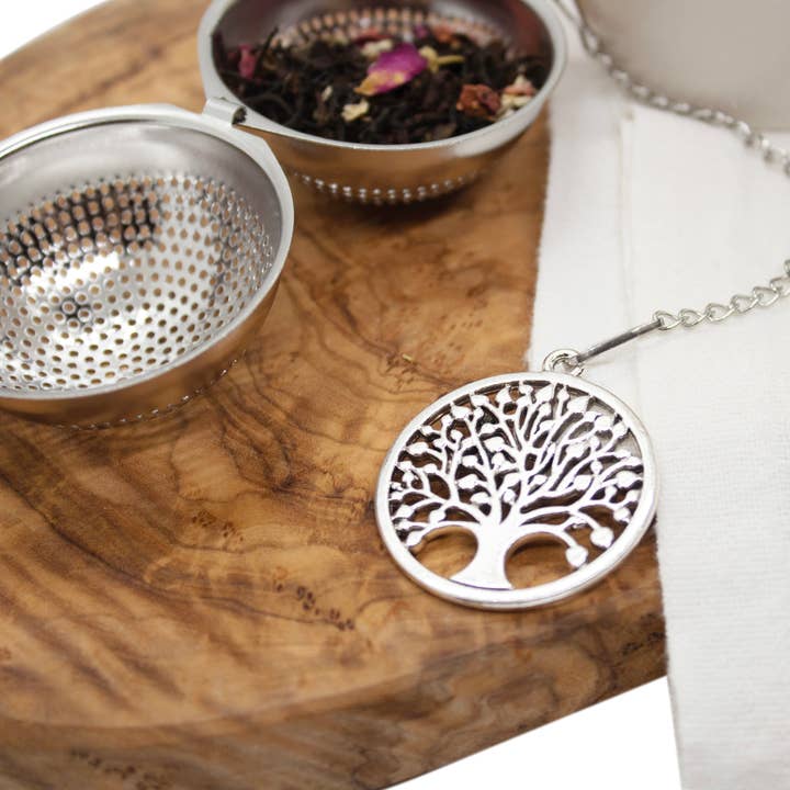 Loose Leaf Tea Infuser, Tree of Life Charm Ball, Tea Gift for wholesale by The Traveling Teapot