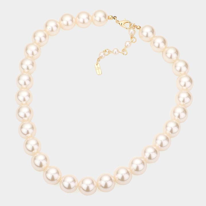 Sensibling Corp. - Wholesale Beaded/Pearl Necklace - 12MM PEARL NECKLACE