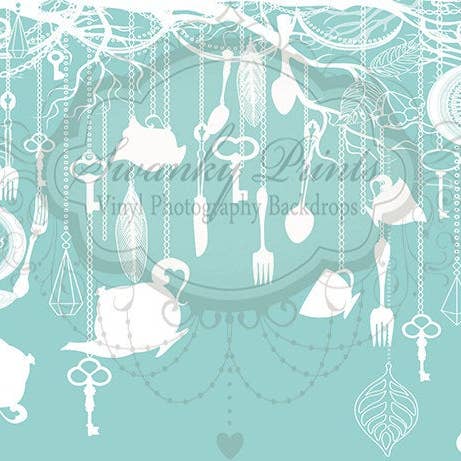 LARGE 10ft x 8ft Vinyl Photography Backdrop Holiday / Alice for wholesale by Swanky Prints