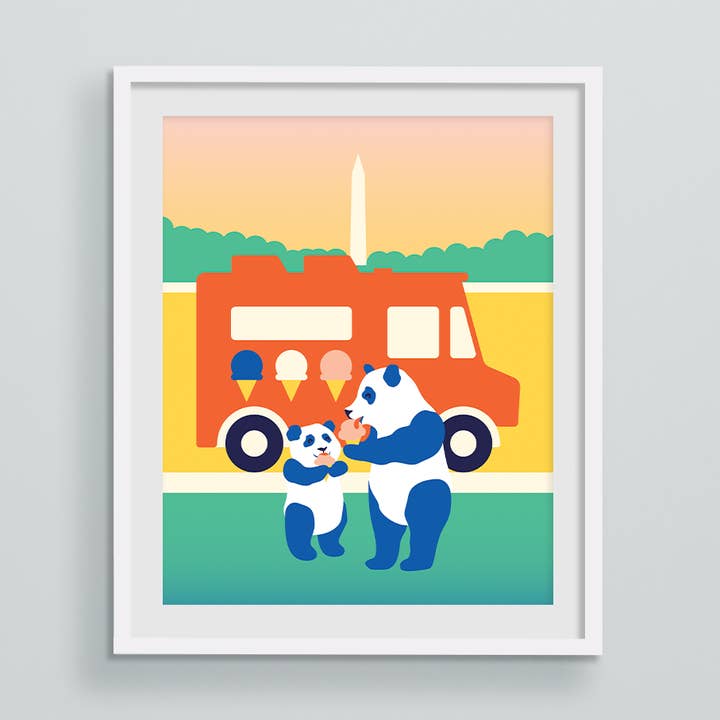 Ale inspired - Wholesale Art Print - Panda Ice Cream Print 0