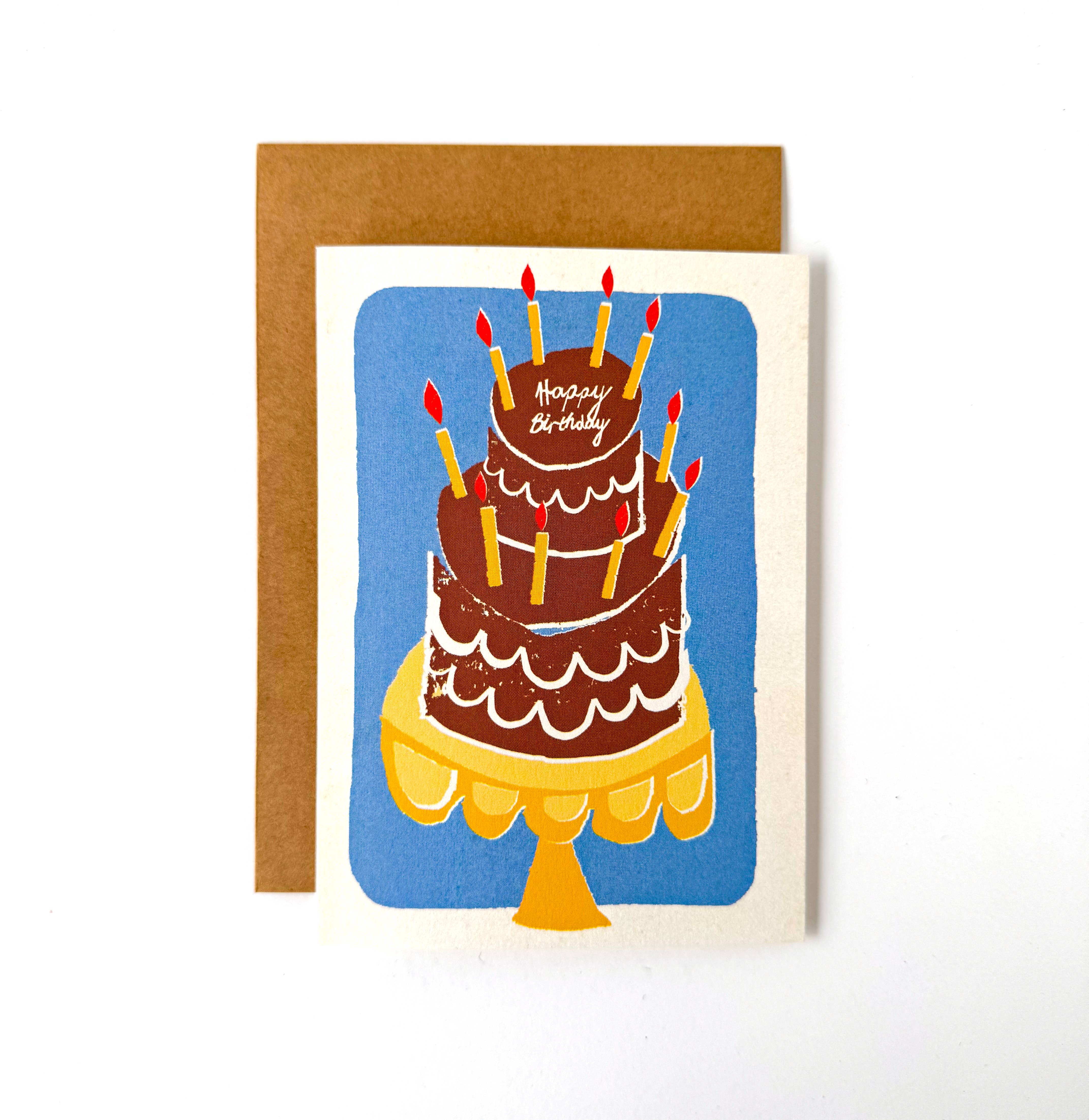 Florence Fry - Wholesale Birthday Card - Happy Birthday Chocolate Cake2