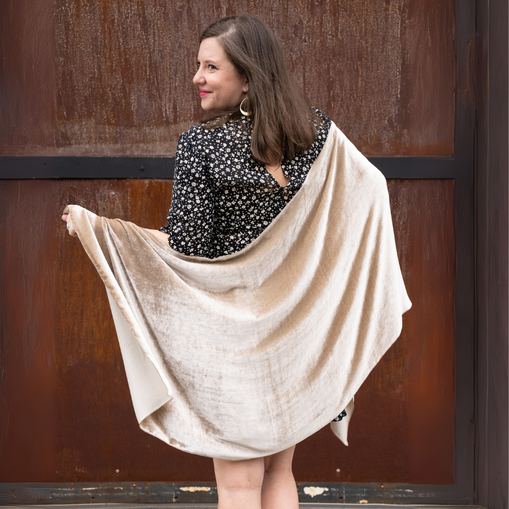 Dana Herbert - Vente Châle – femme - Châle en velours de soie2