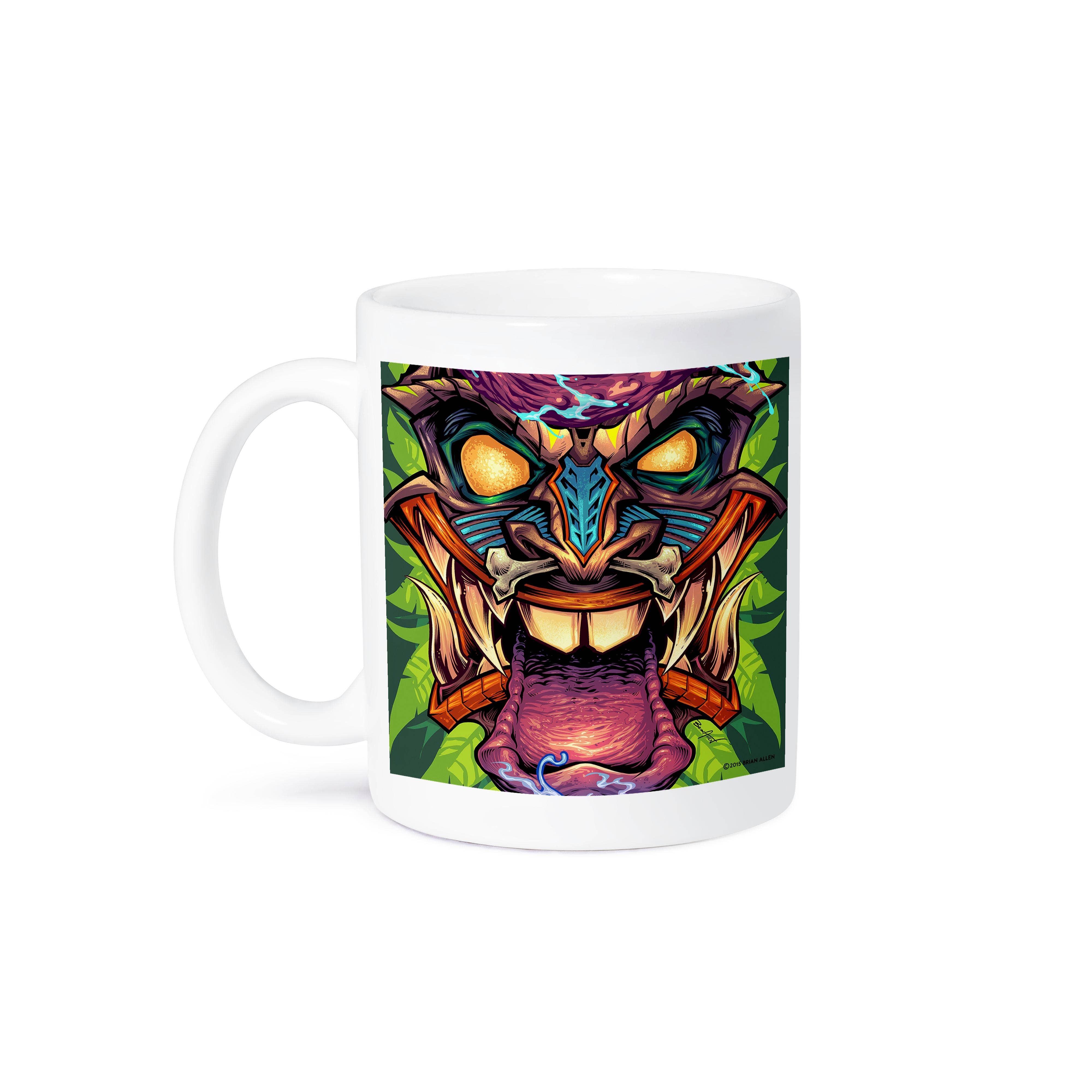 3dRose - Wholesale Coffee Mug - 3dRose, A laughing Tiki head with tongue hanging out, Mug8
