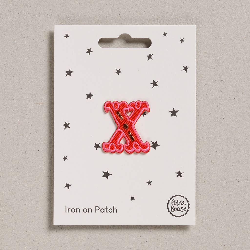 Petra Boase Ltd (US Duties Paid) - Wholesale Patch - Iron on Patch Circus Font - Letter X