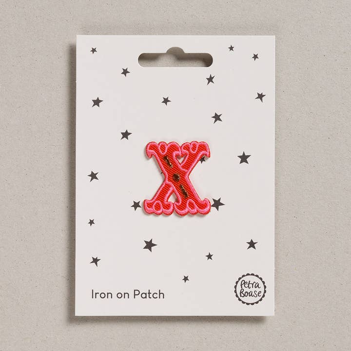 Petra Boase Ltd - Vendita all'ingrosso Toppe - Toppa termoadesiva Circus Font, lettera X