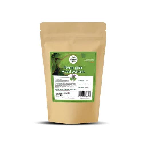 Extrait d'herbe de chèvre Horny en poudre 10:1 — 100% pur et biologique pour la vente par Oils and Herbs UK