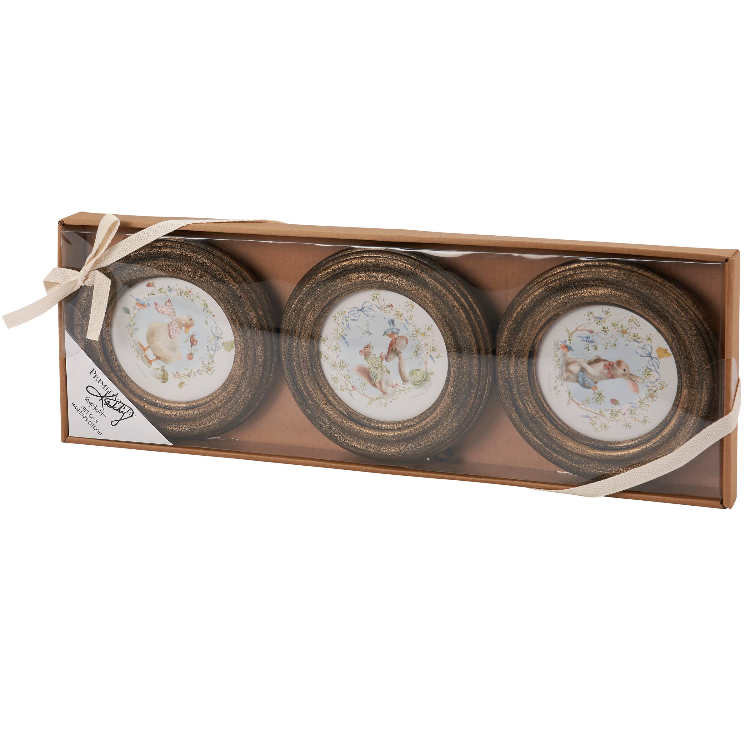 Primitives by Kathy - Wholesale Wall Sign - Garden Friends Hanging Decor Set3