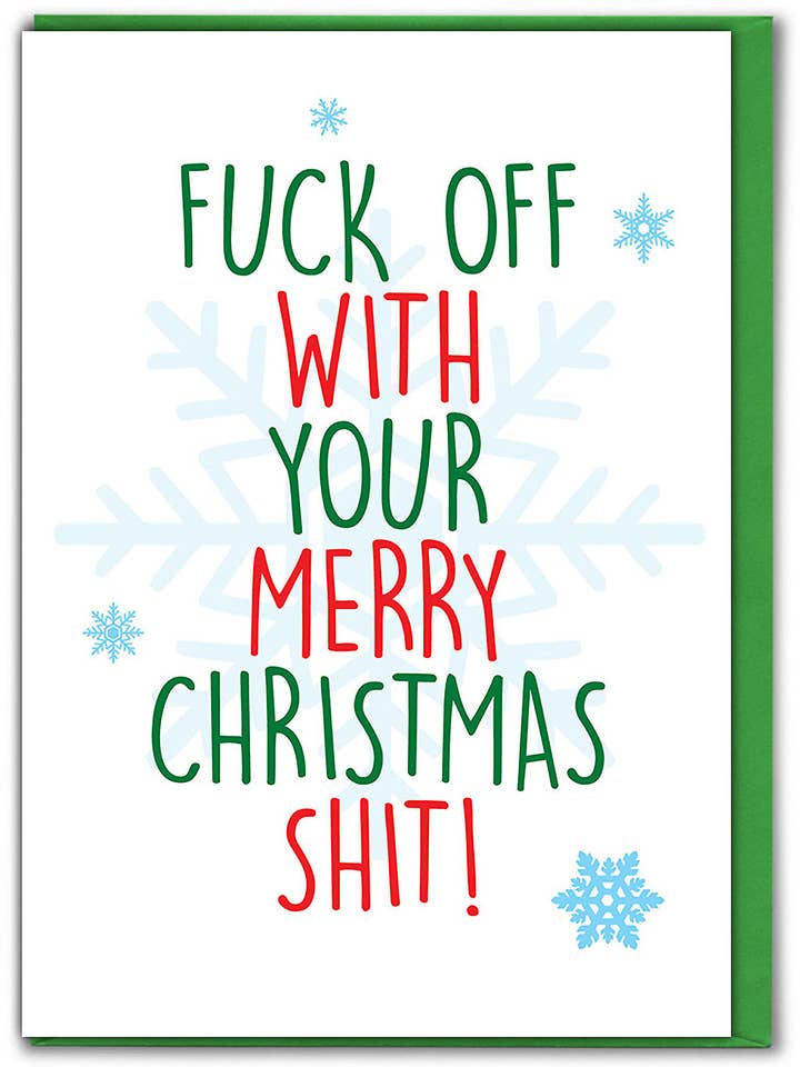 Venda de Cartão de Natal Engraçado - Merda de Natal por atacado de Brainbox Candy