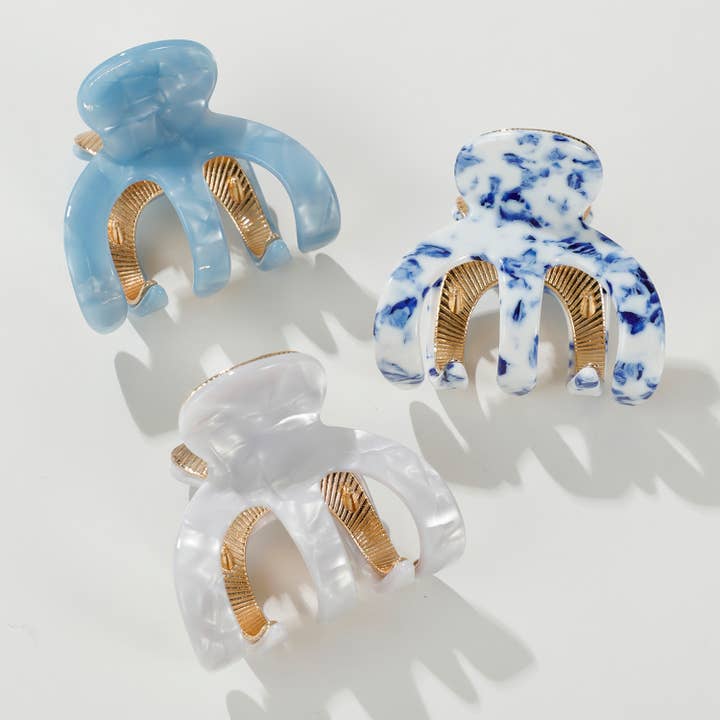 Jade Coastal | Small Octopus Metal Claw Clip for wholesale by Adorro