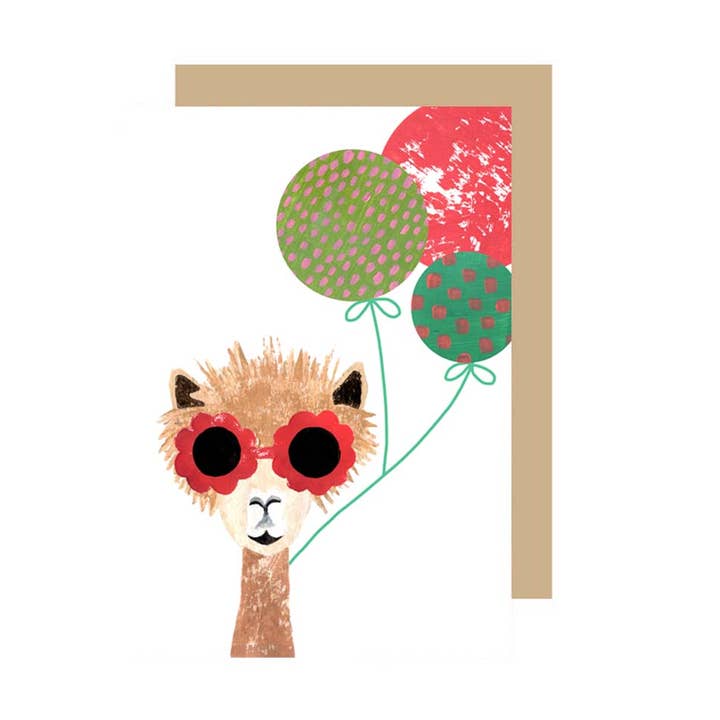 CC05- Alpaca with Balloons for wholesale by IzziRainey