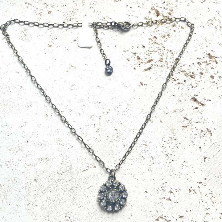 Wanderlust by VB&Co. - Wholesale Pendant/Charm Necklace - Crystal rustic necklace western boho boutique salon jewelry2