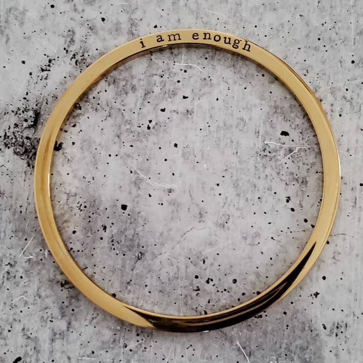 Salt and Sparkle – Engroshandel Armbånd – Jeg er nok hånd stemplet armbånd armbånd2