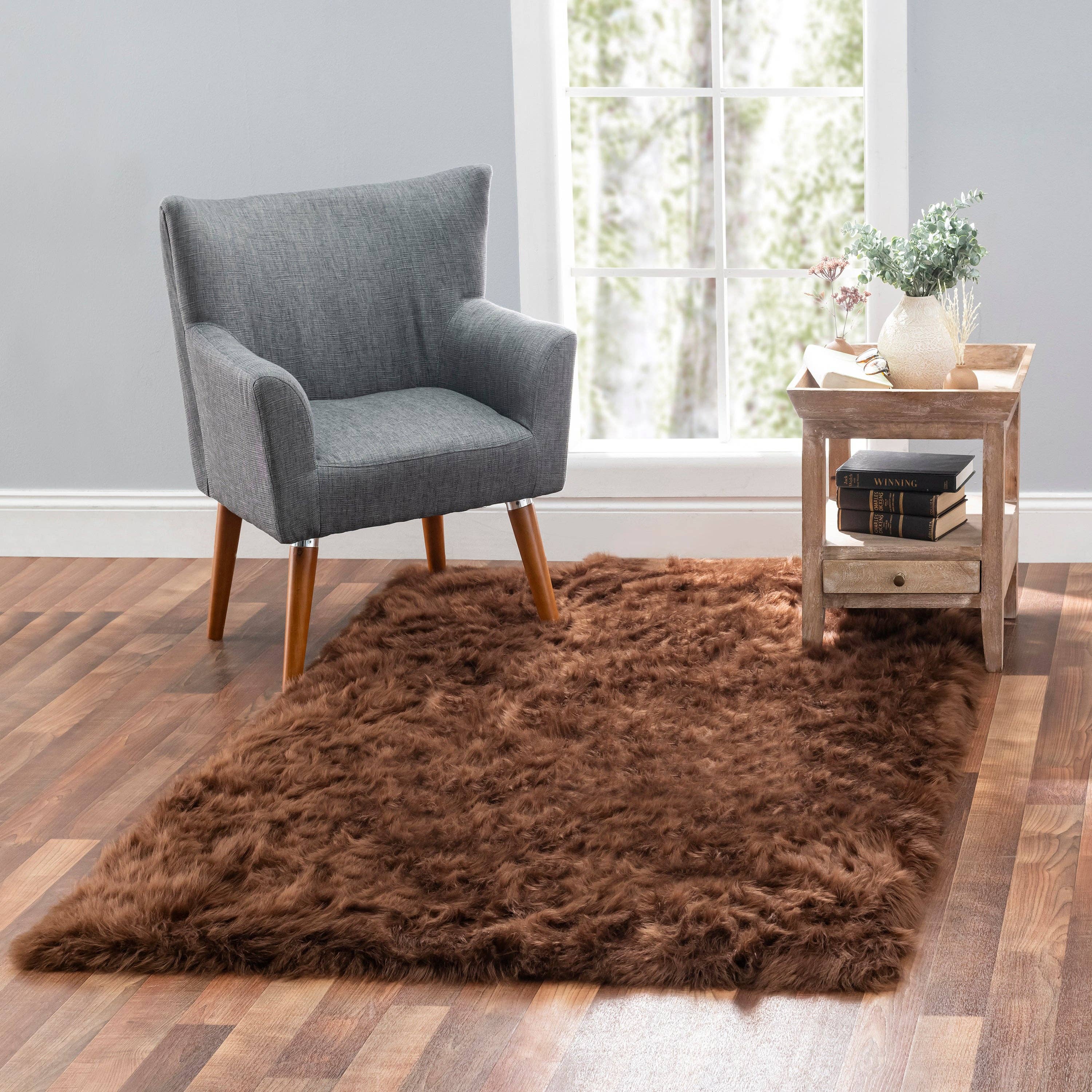 Walk on Me - Wholesale Area Rug - Faux Fur Super Soft and Silky Area Rug Witn Non Slip Backing and Machine Washable18