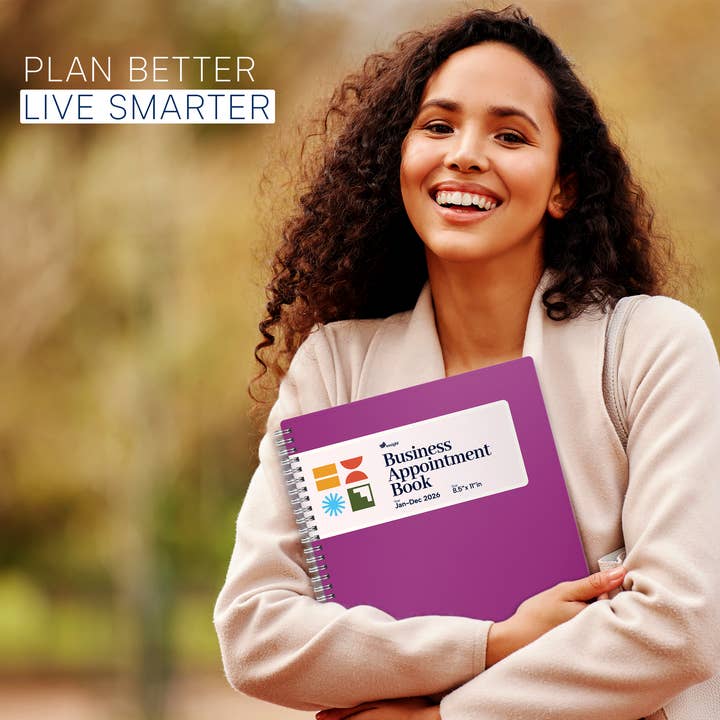 Ensight - Wholesale Planner - MAGENTA A4 2026 Jan-Dec Appointment Book & Planner8