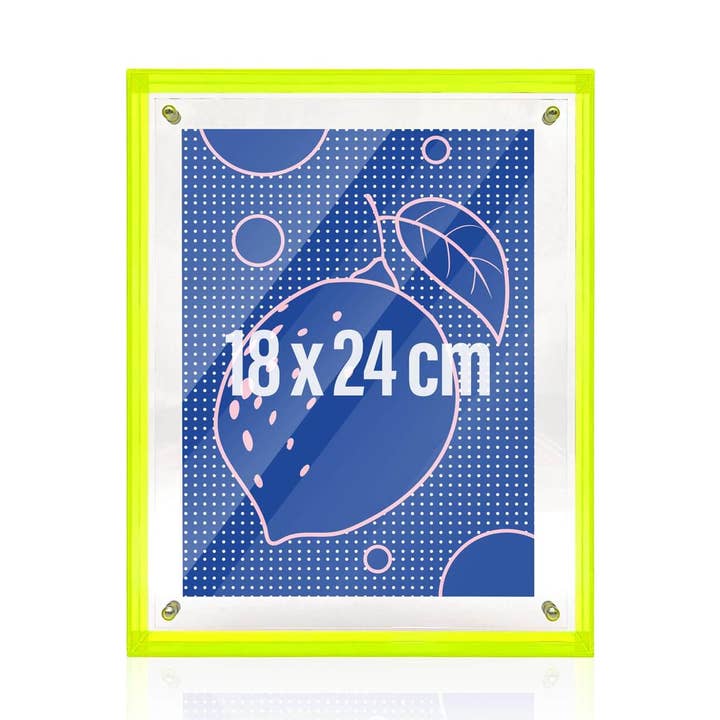 Fotolijst Acryl, 18 x 24 cm, geel voor wholesale door Mea-Living