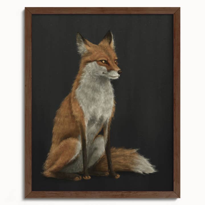 The Ugly Cat Studio - Wholesale Art Print - Red Fox Fine Art Print - Black Edition19