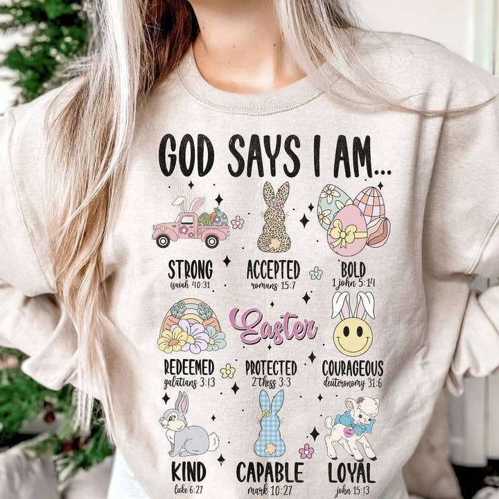 Christian Easter DTF Transfer for wholesale by Pink Flamingo Boutique