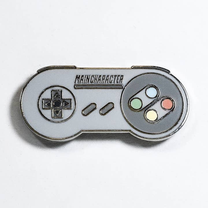 Retro Game Controller Main Character Enamel Pin for wholesale by Yours Truly, Mary Anne
