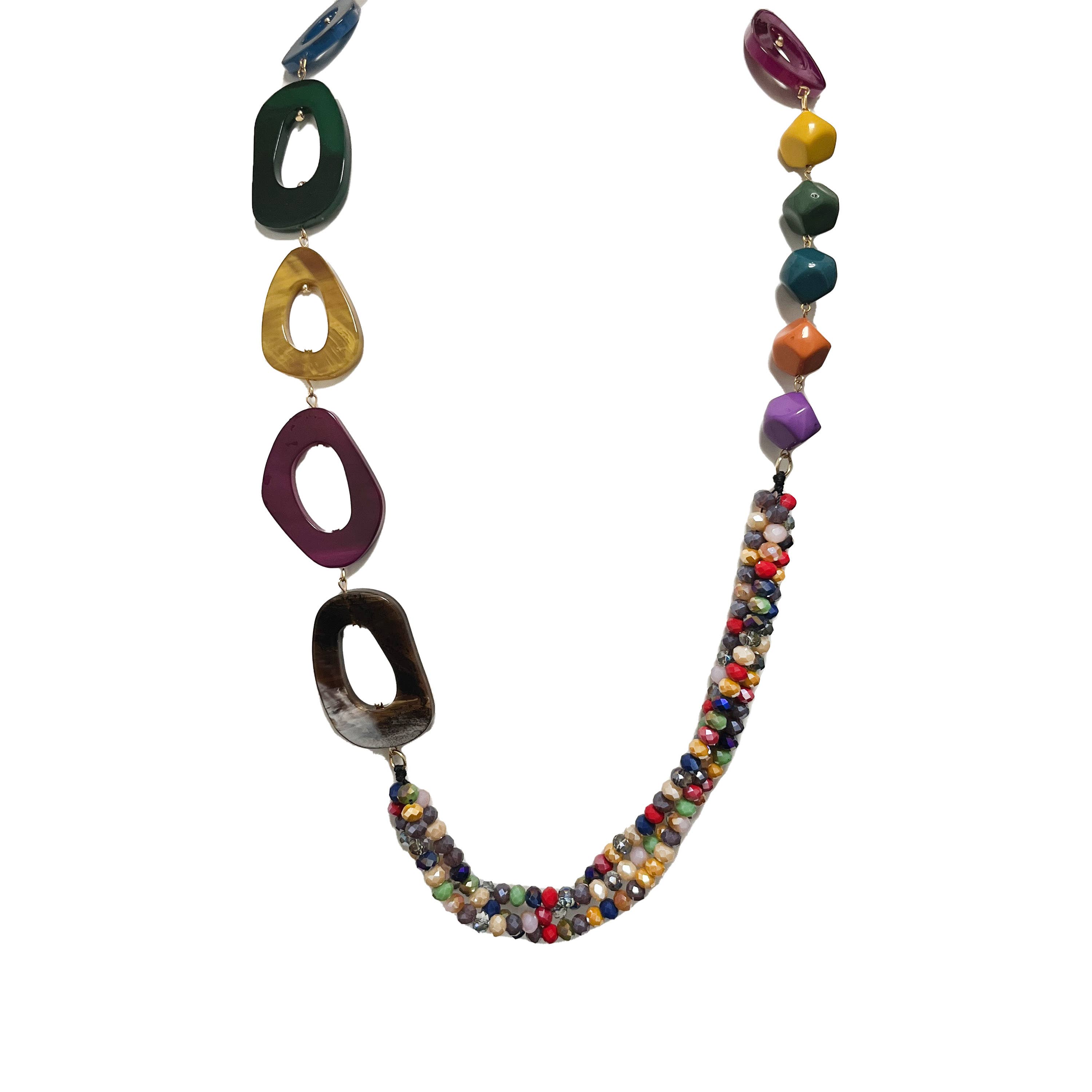 AMORINO SRL - Vendita all'ingrosso Collane di perline/perle - Collana Lunga Con Acrilico - FT23176E3966