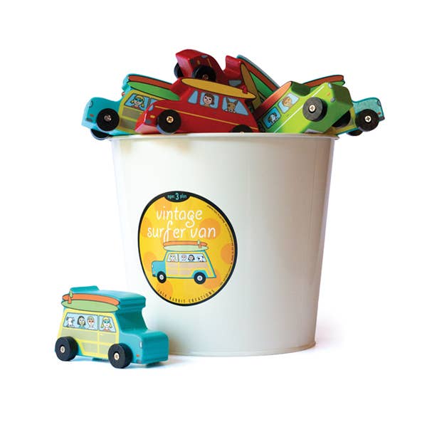 Jack Rabbit Creations - Wholesale Toy Car/Truck - Kids - Pull Back Surfer Vans Refill - Set of 24