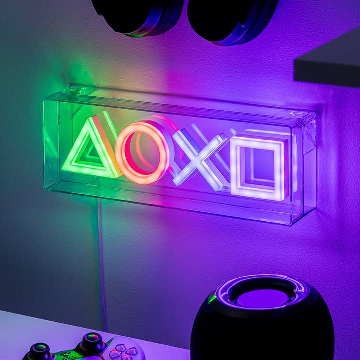 Néon LED Playstation pour la vente par Paladone