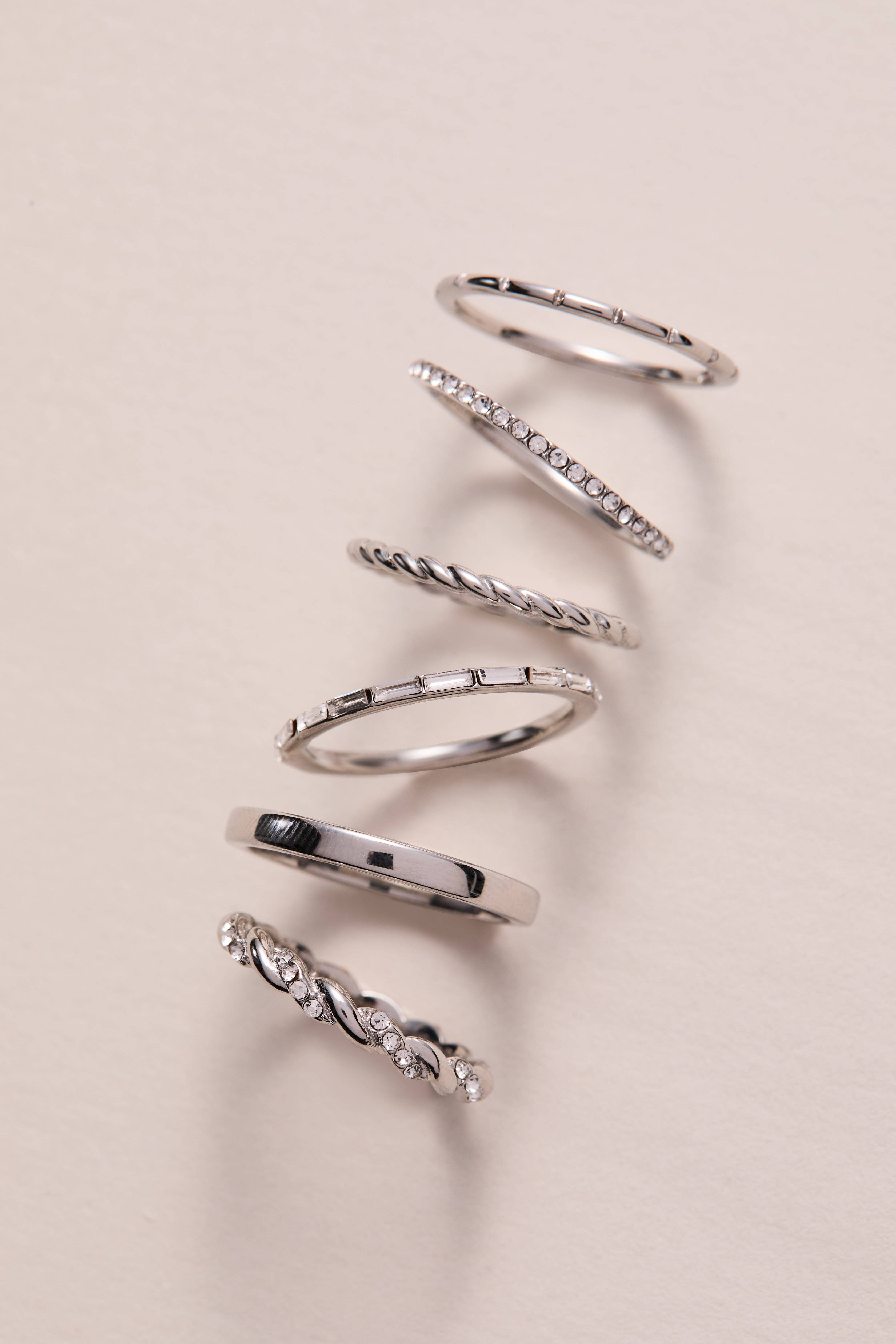 Alex and Ani - Wholesale Band/Stacked Ring - Baguette Stacking Ring Set of 36