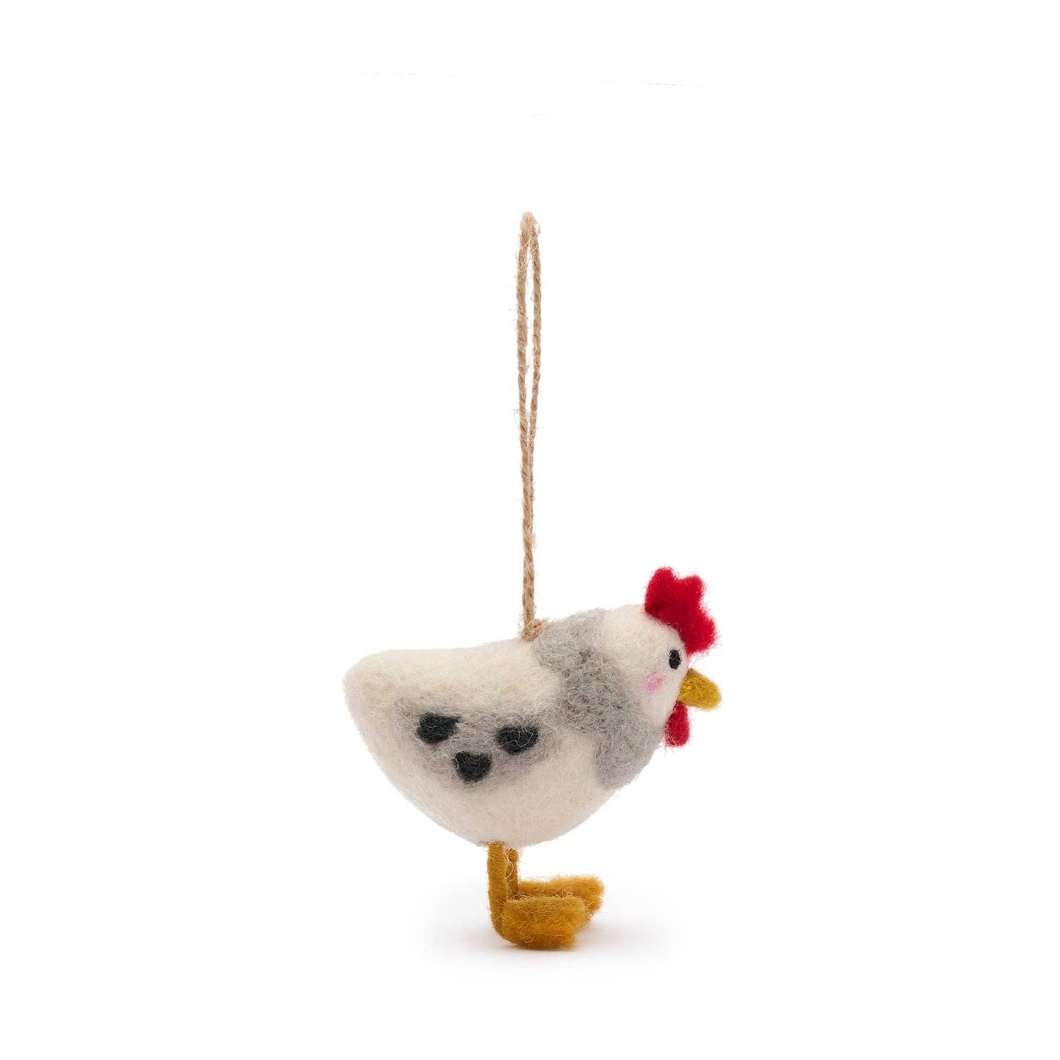 Sophie Allport - Wholesale Ornament - Chicken Felt Bauble4