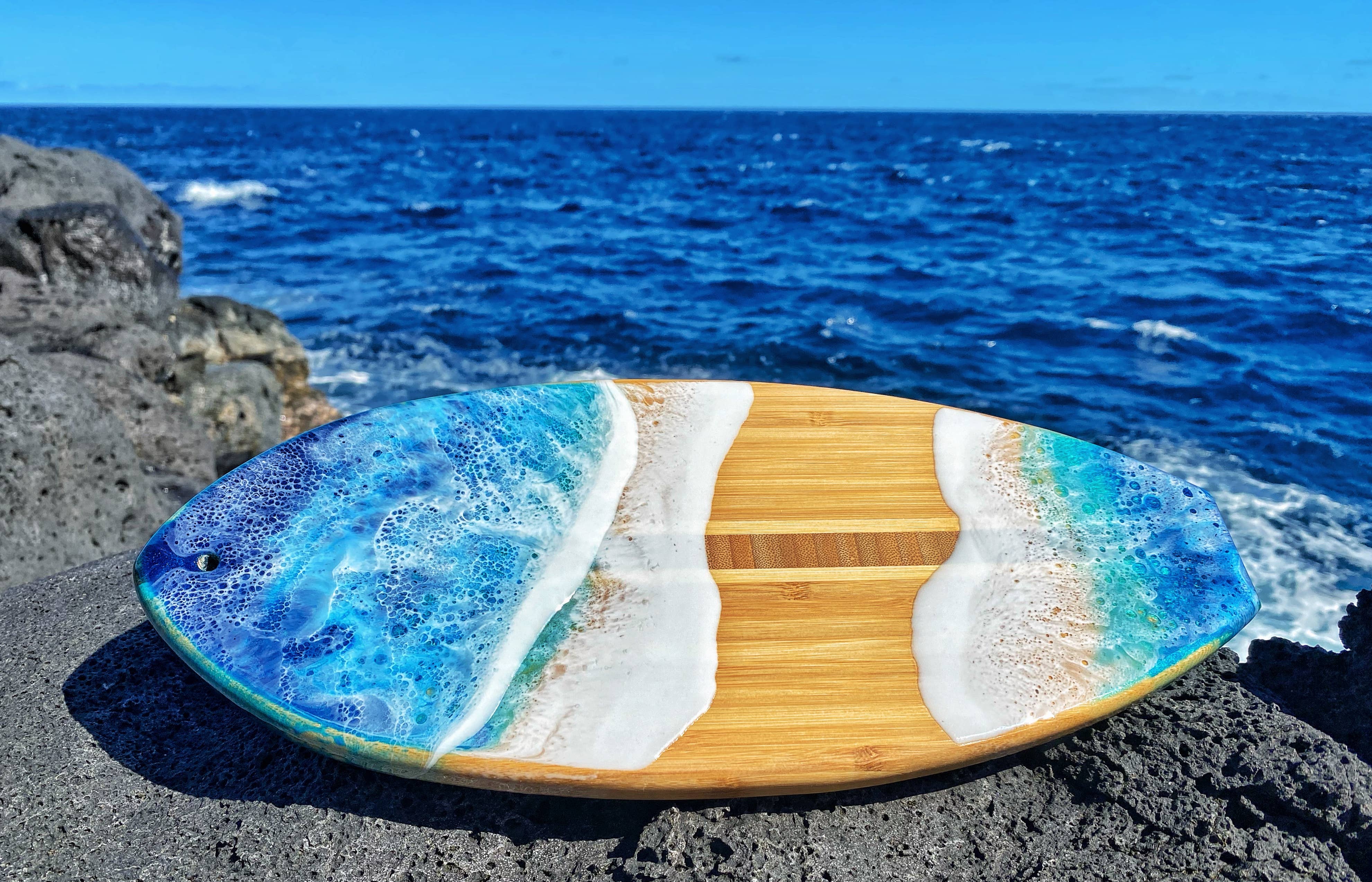 TBM Creations LLC - Wholesale Cutting Board - NEW| Surfboard | Resin Surfboard Maui made | Charcuterie2