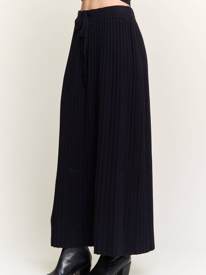 ADORA LA - Wholesale Skirt - Women's - CES4155 -RIBBED KNIT PLEATED MIDI SKIRT20