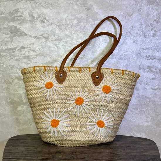 Panier tissé - Panier à provisions - Paniers français- pour la vente par Moroccan Natural bazaar