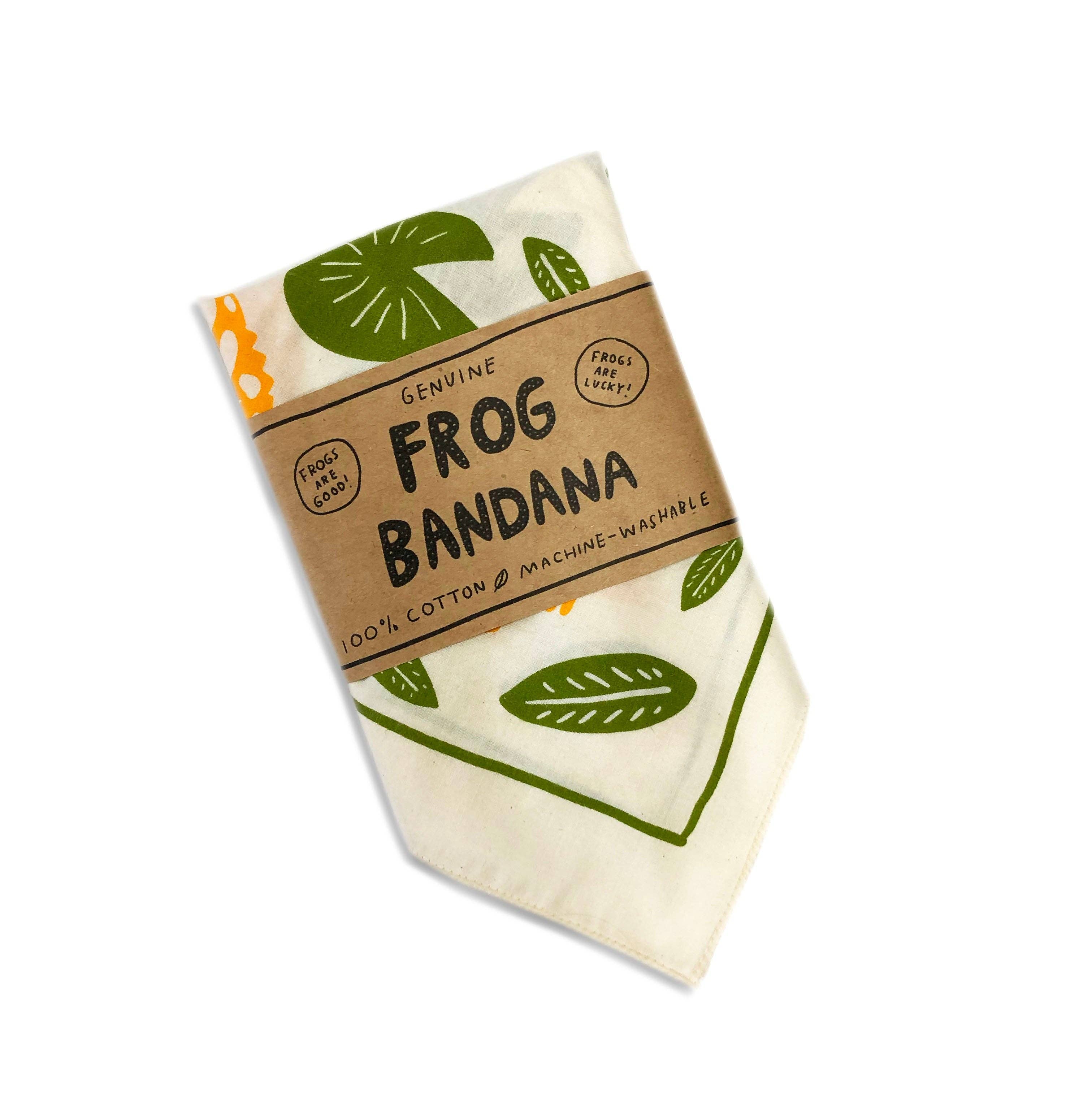 Frog Bandana for wholesale by Molly Anne Bishop