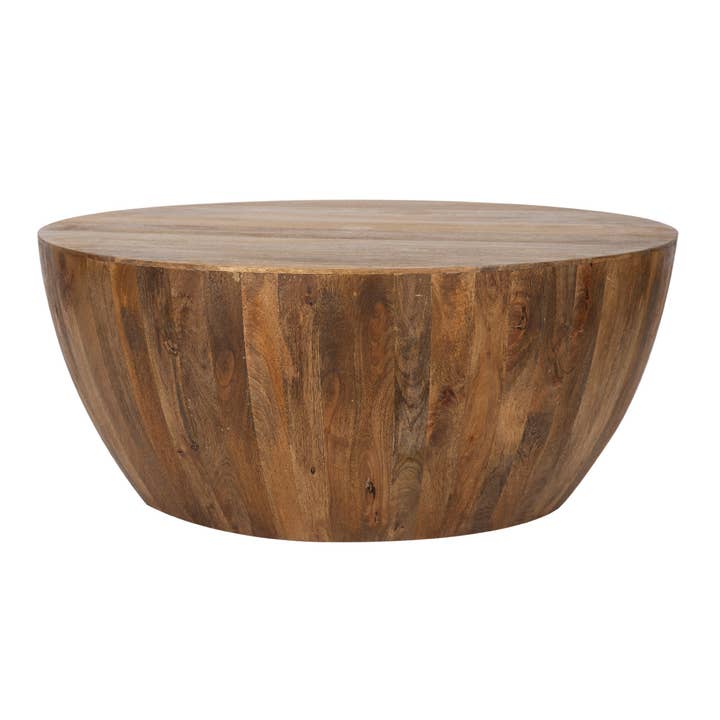 Hampton Mango Wood Round Coffee Table for wholesale by Pinkcity