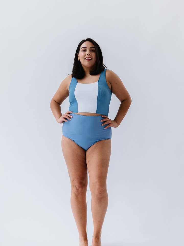 Maillot de bain Surface Blue Colorblock pour la vente par Coral Reef Swim