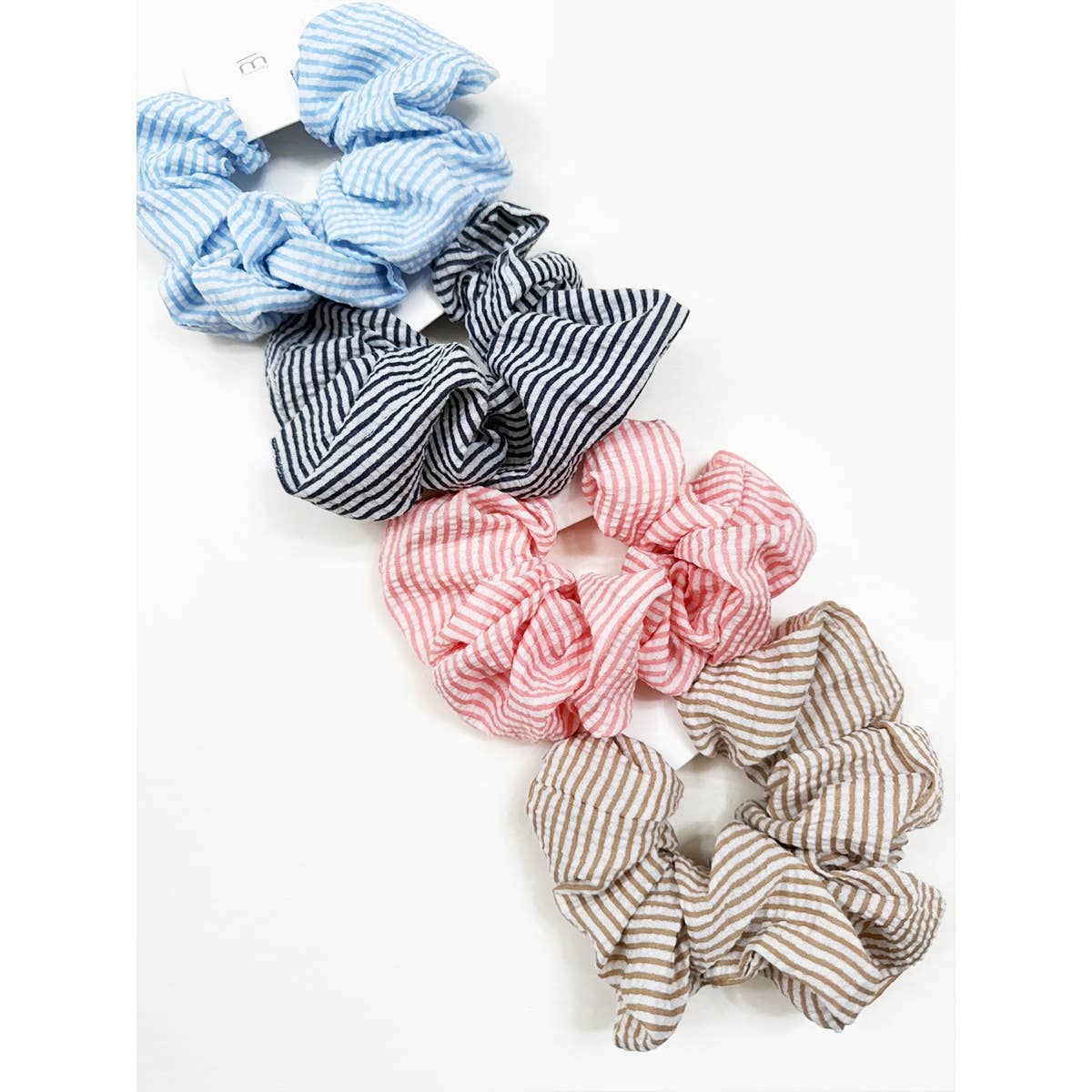 MIX COLOR Stripe Pattern Large Scrunchie for wholesale on Faire4