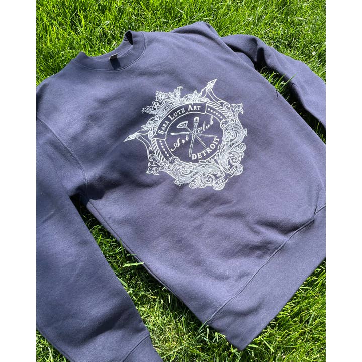 Sara Lutz Art - Wholesale Graphic Sweatshirt - Unisex - Art Club Crest Sweatshirt3