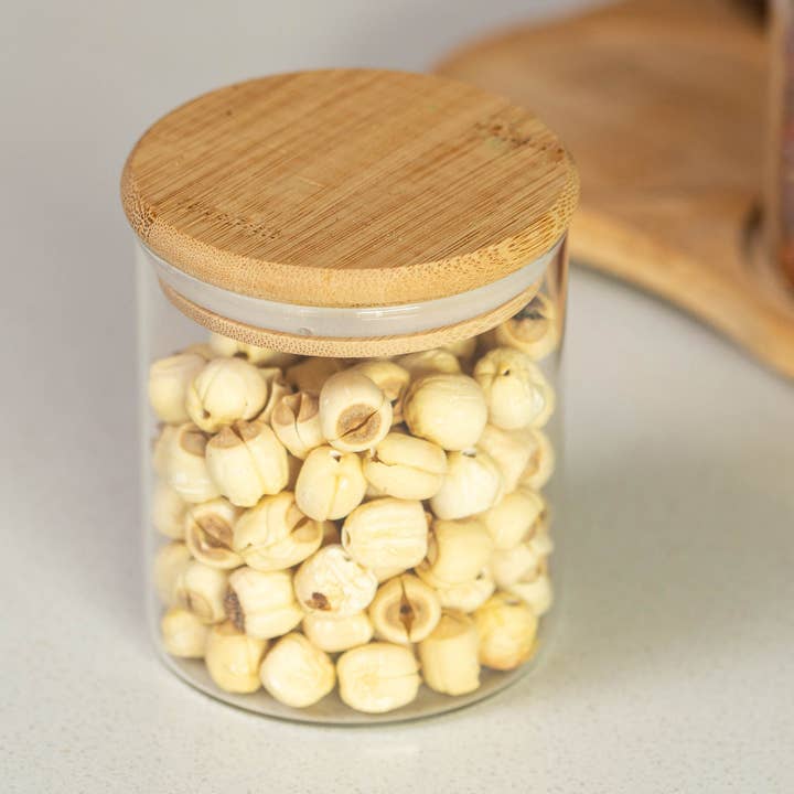 Quickway Imports – wholesale Spice rack – Basicwise Minimalist Two-Tier Bamboo Lazy Susan Turntable6